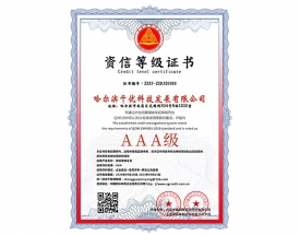 资信等级证书